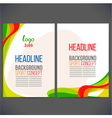 abstract template design brochure vector image