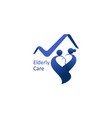 happy retirement for elderly people nursing home vector image