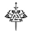 skull sword 2021 0004 vector image vector image