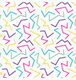memphis style seamless pattern banner template vector image vector image