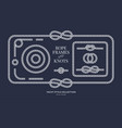 nautical rope knots and frames vector image