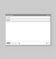 email window interface mail blank message vector image