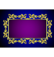 gold vintage frame vector image vector image