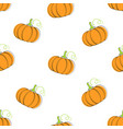 pumpkin vegetable seamless background vector image