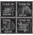 set elements on the theme of the restaurant vector image