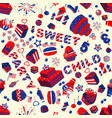 sweets party usa seamless wallpaper vector image vector image