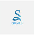 letter s logo design template isolated vector image