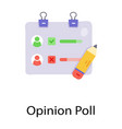 opinion poll vector image vector image