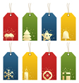 christmas tags vector image