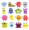 cute monsters set vector image