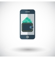 phone with wallet vector image