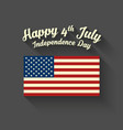 happy independence day 4th july vector image