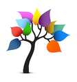 tree color design vector image vector image