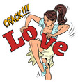 a woman and unrequited love disillusionment vector image