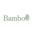 circle bamboo logo vector image vector image