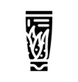 cream aloe vera glyph icon vector image vector image
