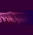 wave flowing particles over dark abstract vector image vector image