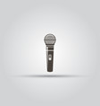microphone isolated black icon vector image