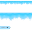 water drips or melting ice seamless border vector image
