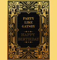 gatsby card 006 vector image