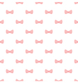 Seamless pattern bows on pink strips background Vector Image