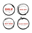 black friday badges set vector image
