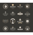 vintage logos design templates set vector image