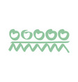 green figures brush vector image