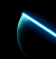 light sword motion effect glow saber blue laser vector image