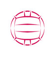 abstract ball symbol outline background vector image