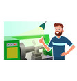 cartoon lathe operator vector image