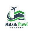 logo design trips to saudi arabia vector image