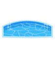 swimming pool summer water blue background vector image