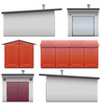 automobile garage icons vector image