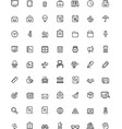 simple business and office icon set vector image