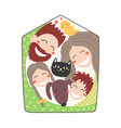 coronavirus stay home vector image