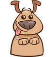 mood hungry dog cartoon vector image vector image