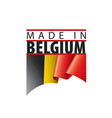 belgium flag on a white vector image