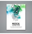 colorful music festival concert template vector image vector image
