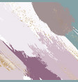 brush stroke pastel liquid marble texture grunge vector image