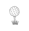 sketch of the golf ball vector image
