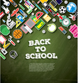 back to school supplies vector image vector image