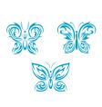 butterfly tattoo vector image vector image