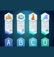 infographic vertical banners vector image vector image