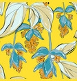 botanical summer print art repetiotion design vector image vector image