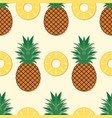 seamless pineapple pattern vector image vector image