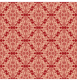 seamless vintage floral pattern red vector image vector image