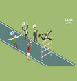 3d isometric flat conceptual vector image