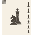 chess pieces icon set vector image vector image