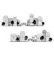 small town vector image